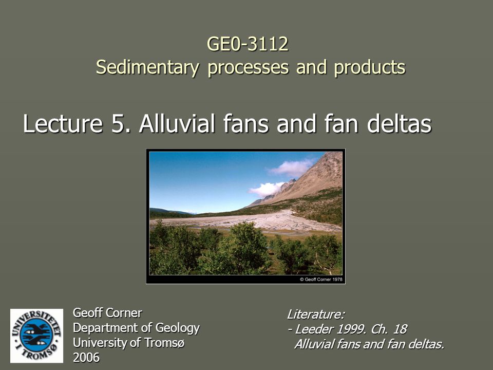 GE Sedimentary processes and products