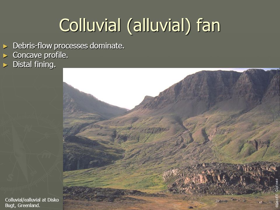 Colluvial (alluvial) fan