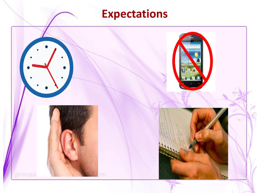 Expectations أرجو احترام الوقت عند ملأ استمارات. اطفئ الهاتف النقال.