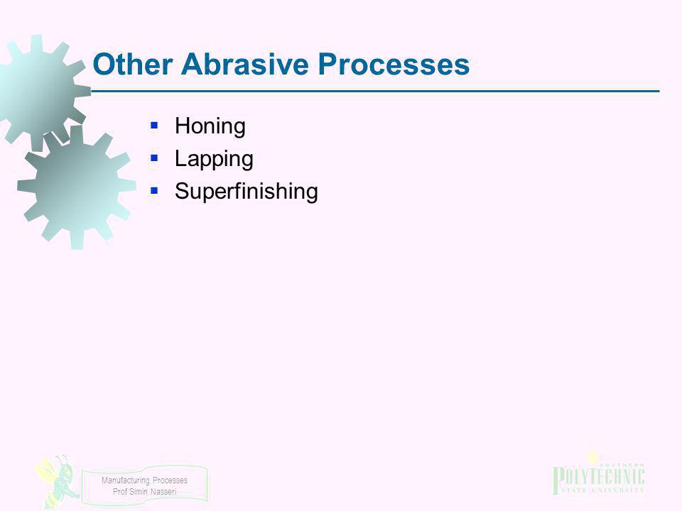 Other Abrasive Processes