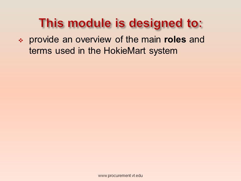 This module is designed to: