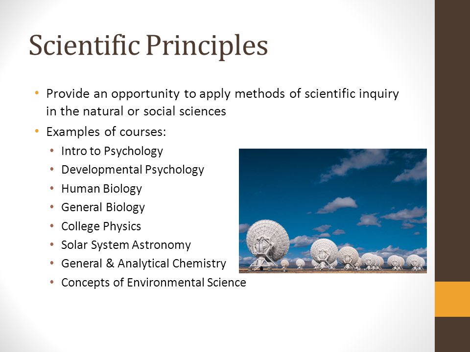 Scientific Principles