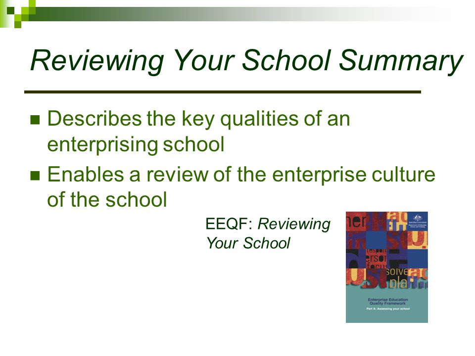 Reviewing Your School Summary