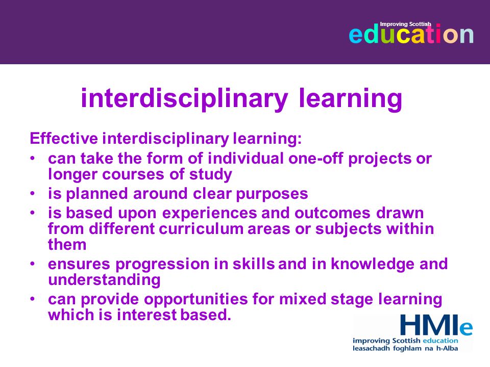interdisciplinary learning