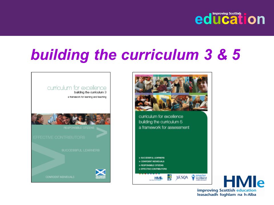 building the curriculum 3 & 5