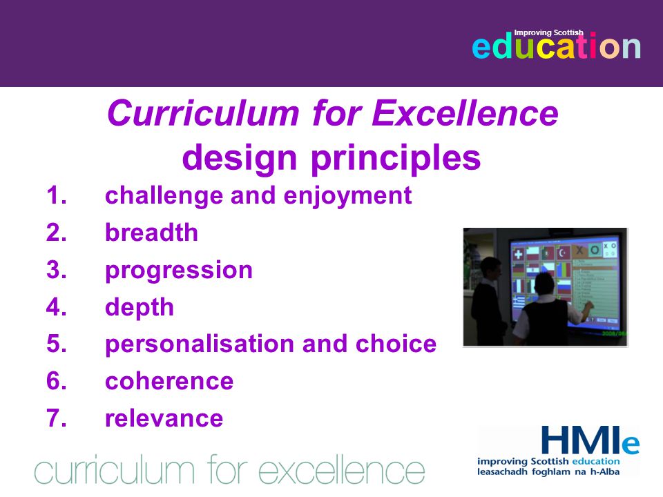 Curriculum for Excellence design principles