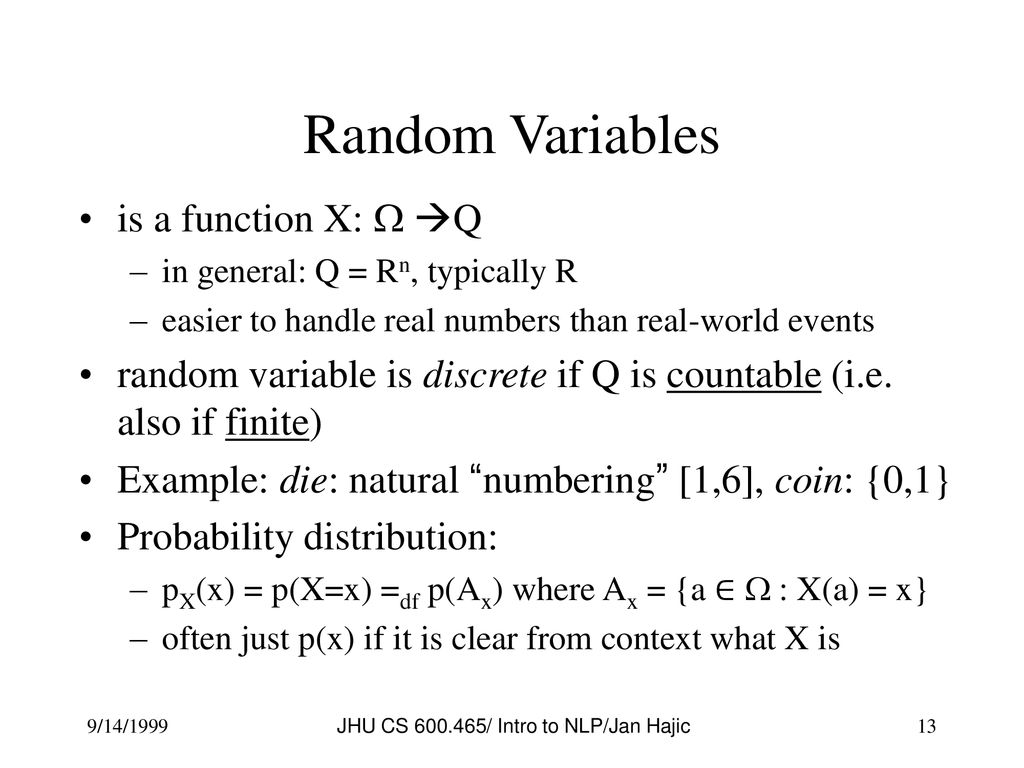 Introduction To Natural Language Processing Probability Ppt Download