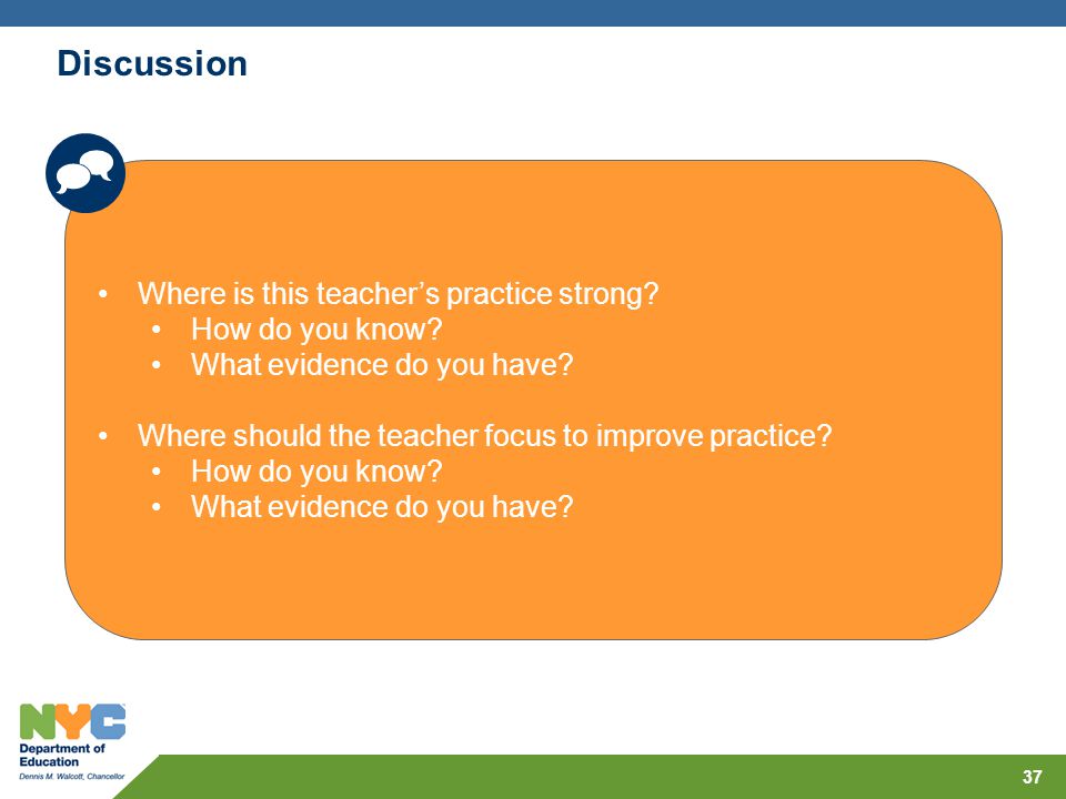 Discussion Where is this teacher’s practice strong How do you know