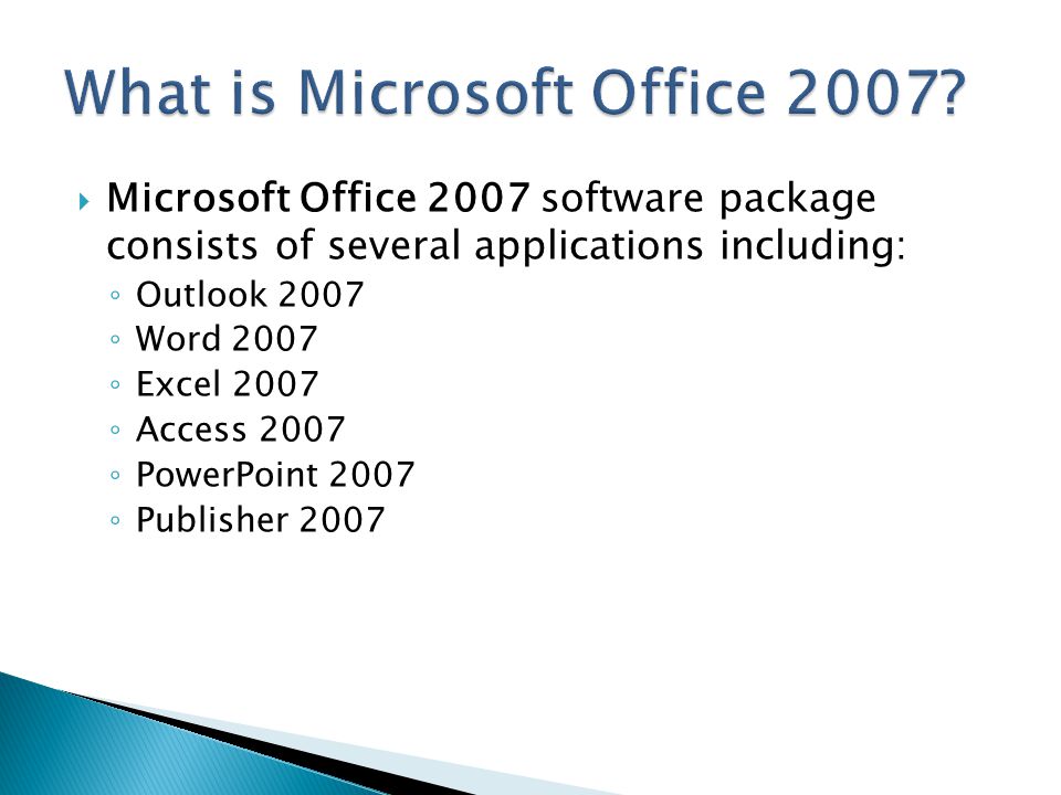 What is Microsoft Office 2007