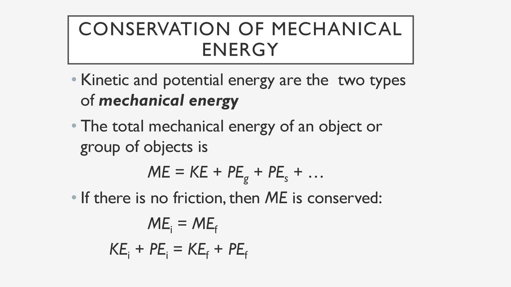 Conservation Of Energy Power Ppt Download