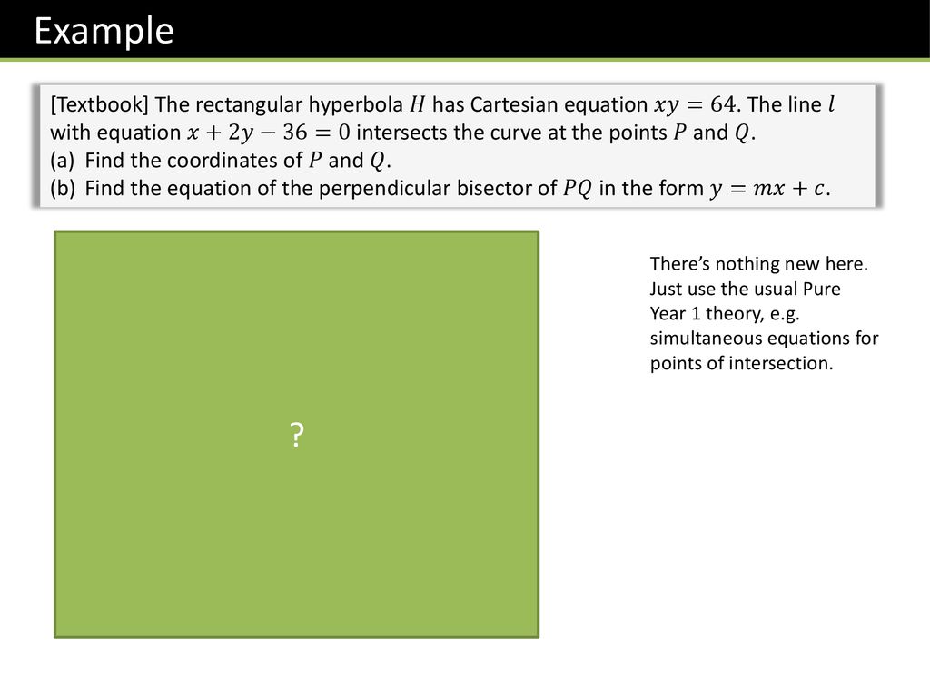 Further Pure 1 Chapter 2 Conics 1 Ppt Download