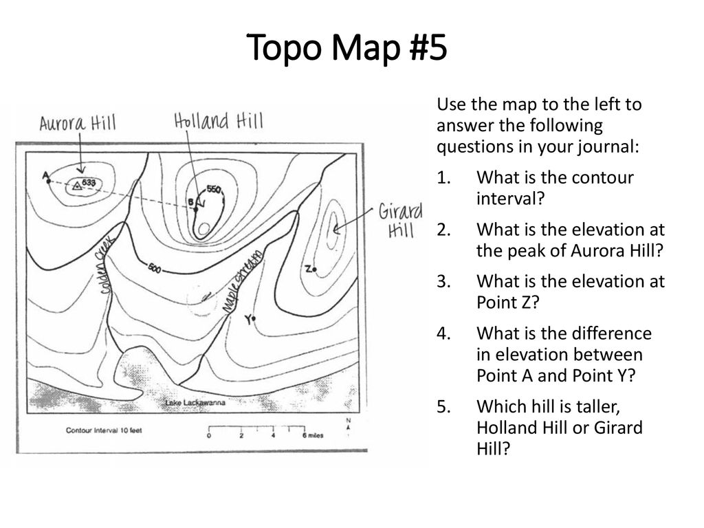 Reading Topographic Maps - ppt download In Topographic Map Reading Worksheet Answers