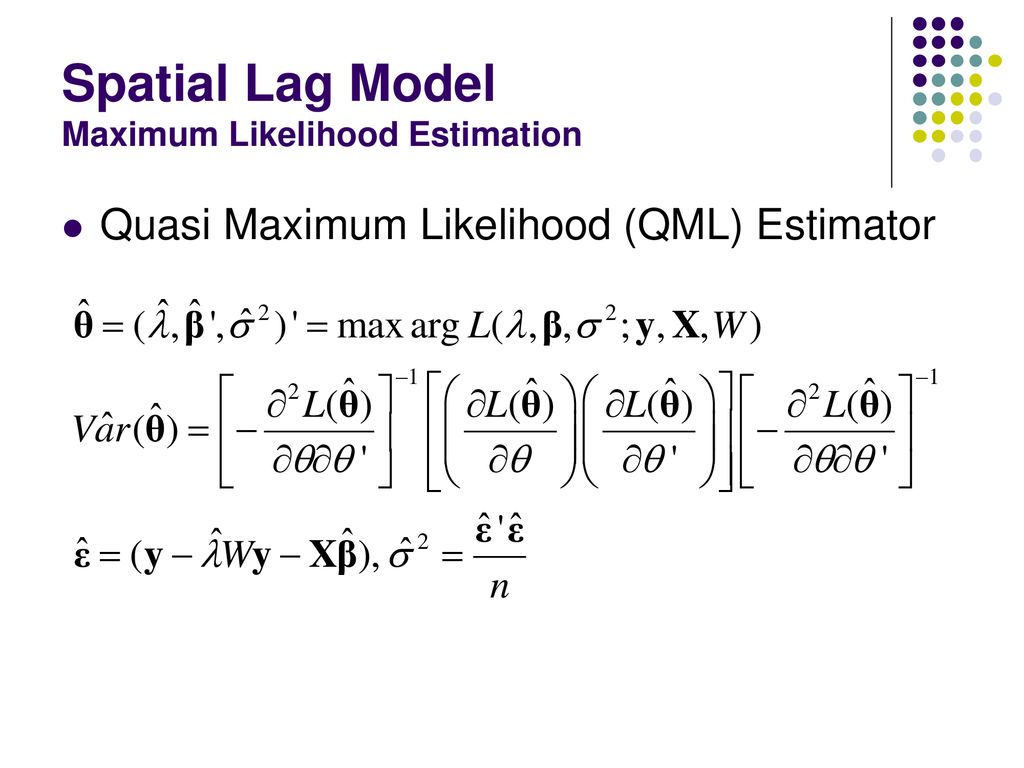 Spatial Econometric Analysis Using Gauss Ppt Download