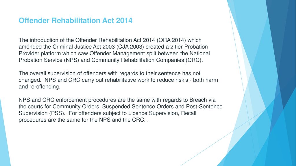 Cheshire & Greater Manchester Community Rehabilitation Company. - ppt  download
