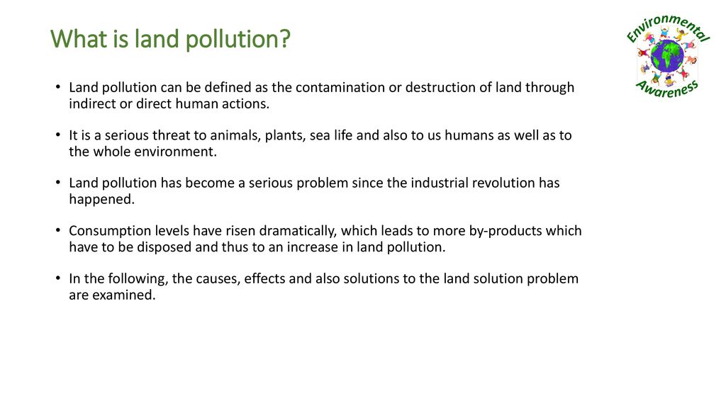 Land Pollution. - ppt download