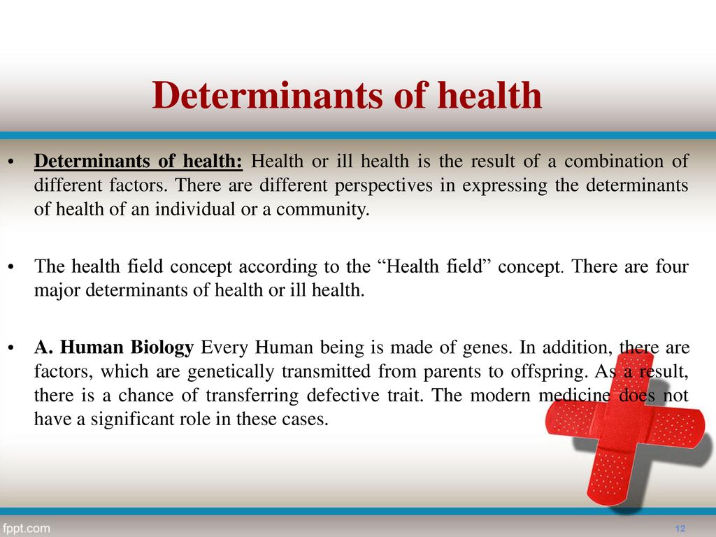 Determinants of health