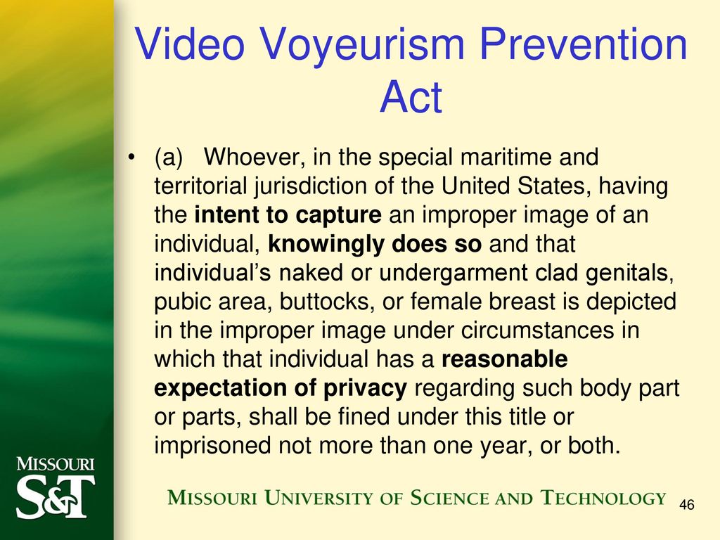 video voyeurism prevention act of 2004 Adult Pictures