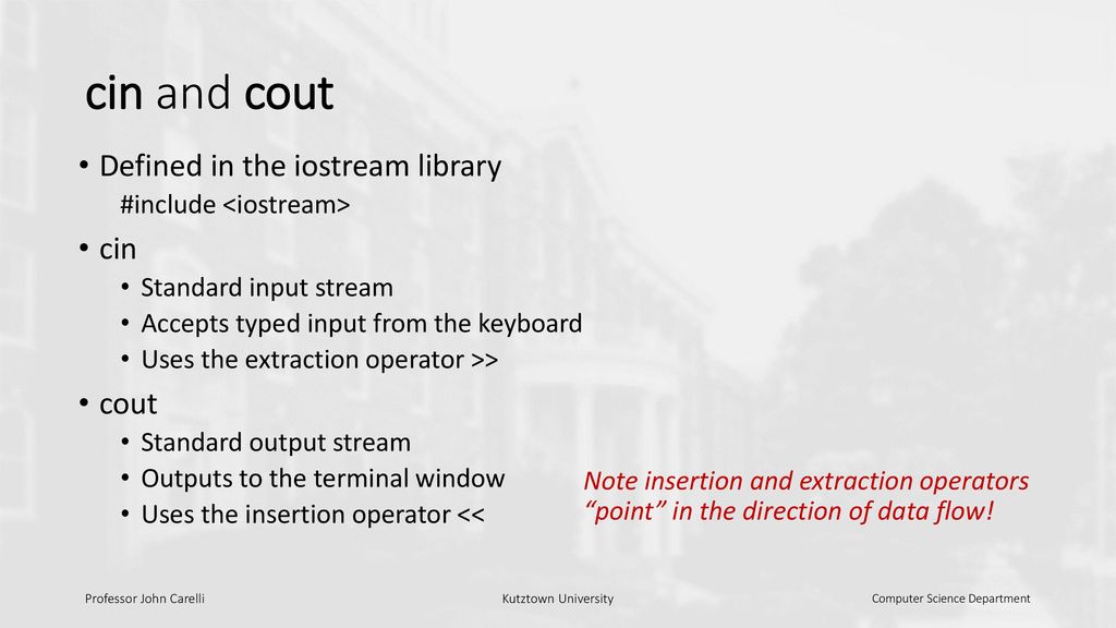 Standard Input/Output Streams - ppt download