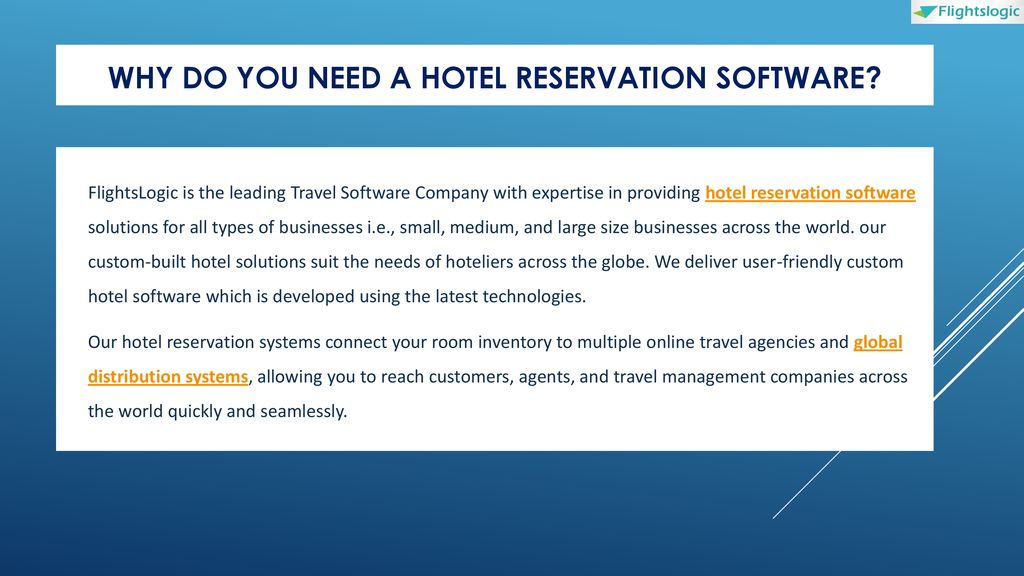 Why Do You Need A Hotel Reservation Software