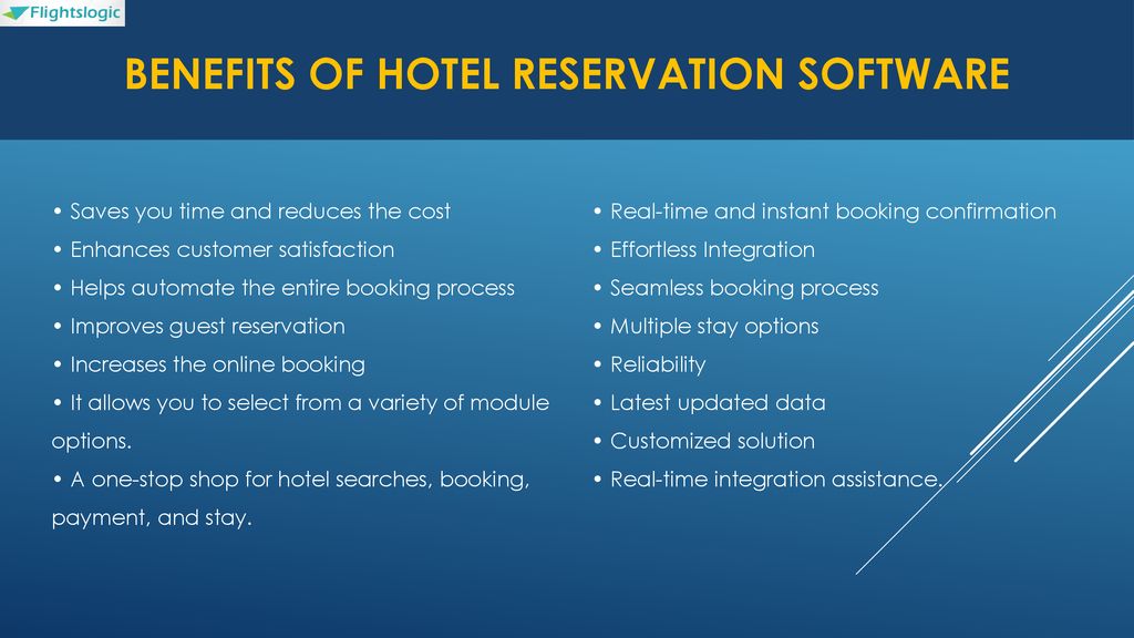 Benefits of Hotel Reservation Software