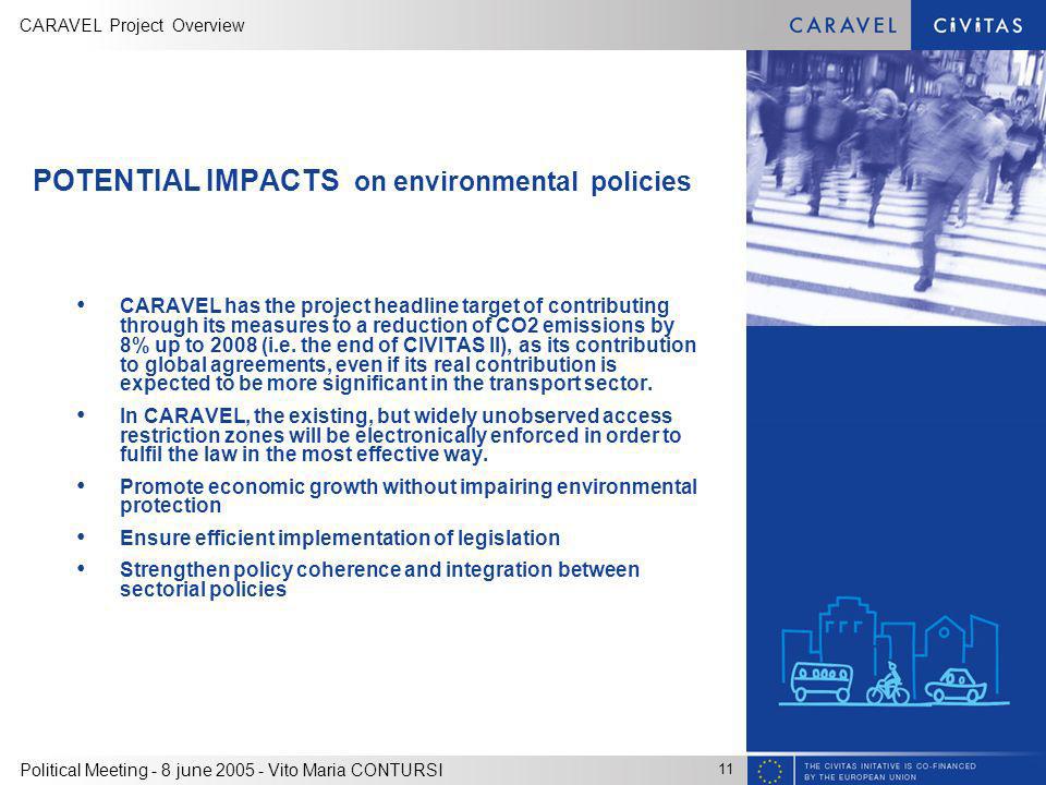 POTENTIAL IMPACTS on environmental policies