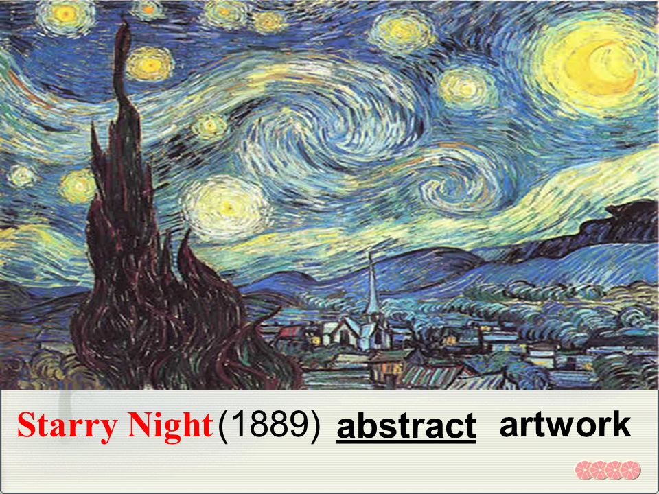 Starry Night (1889) abstract _______ artwork