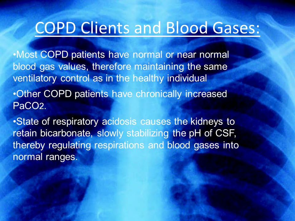 COPD Clients and Blood Gases: