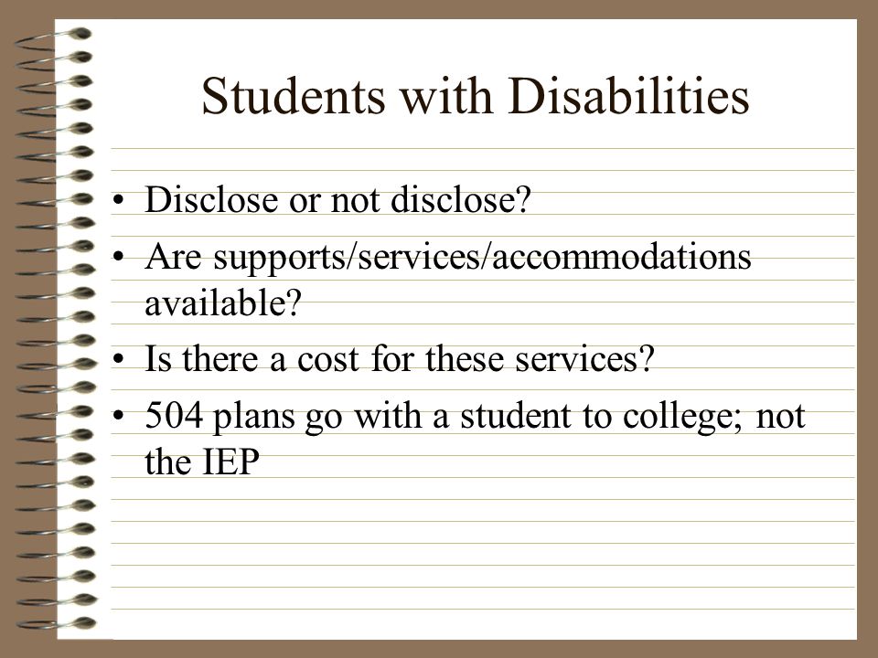 Students with Disabilities