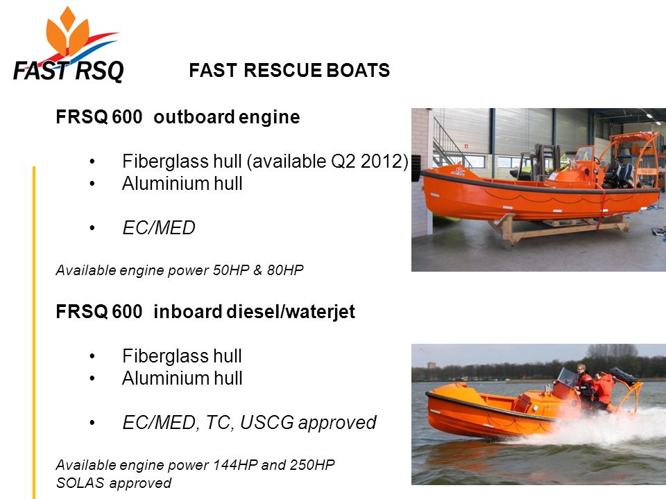 FAST RESCUE BOATS FRSQ 600 outboard engine