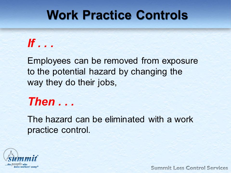 Work Practice Controls