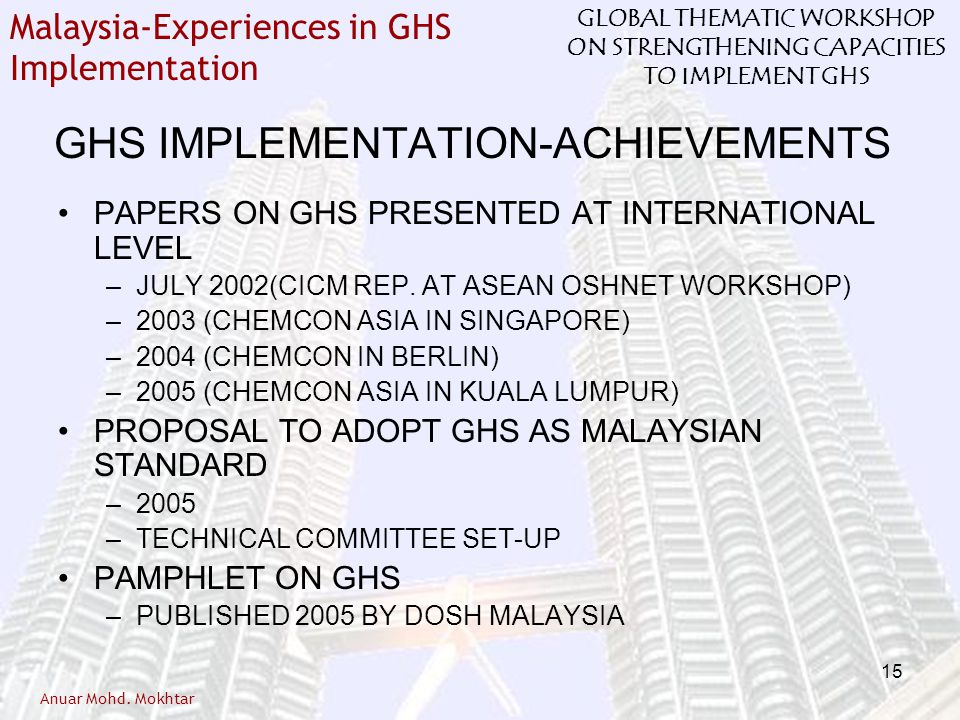 GHS IMPLEMENTATION-ACHIEVEMENTS