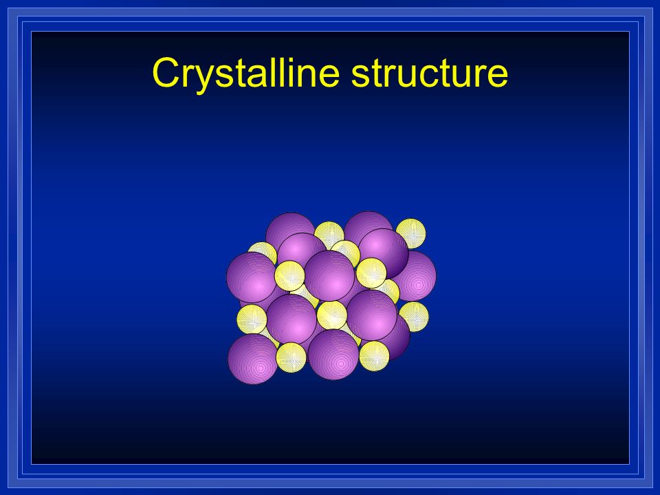 Crystalline structure