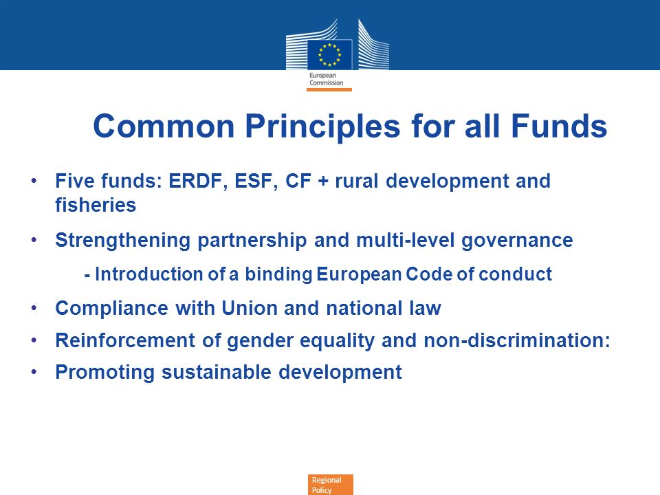 Common Principles for all Funds