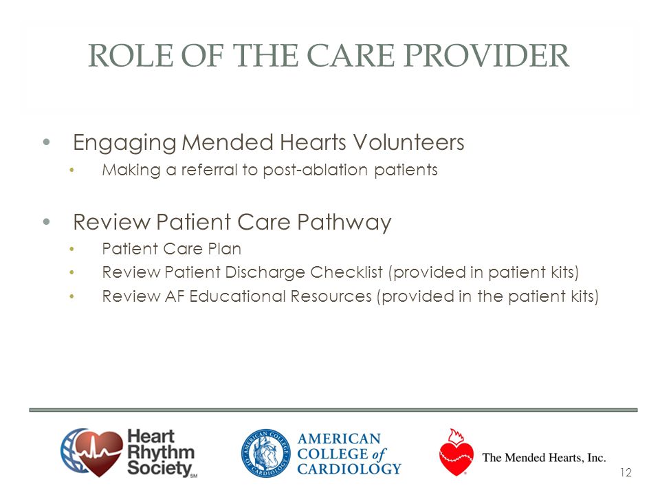 role of the Care provider