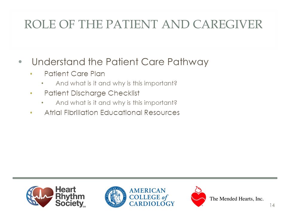 role of the patient and caregiver