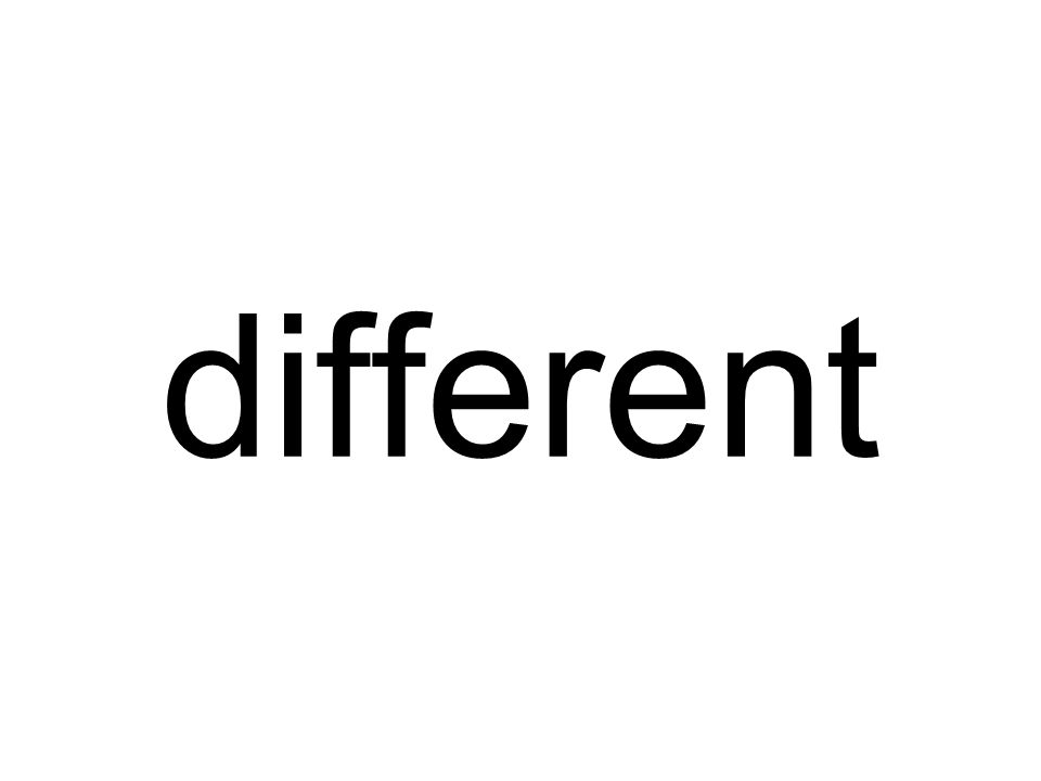 different