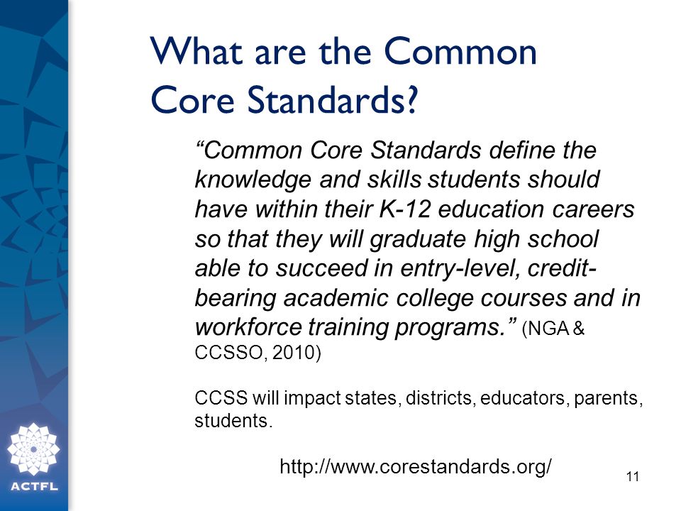 What are the Common Core Standards