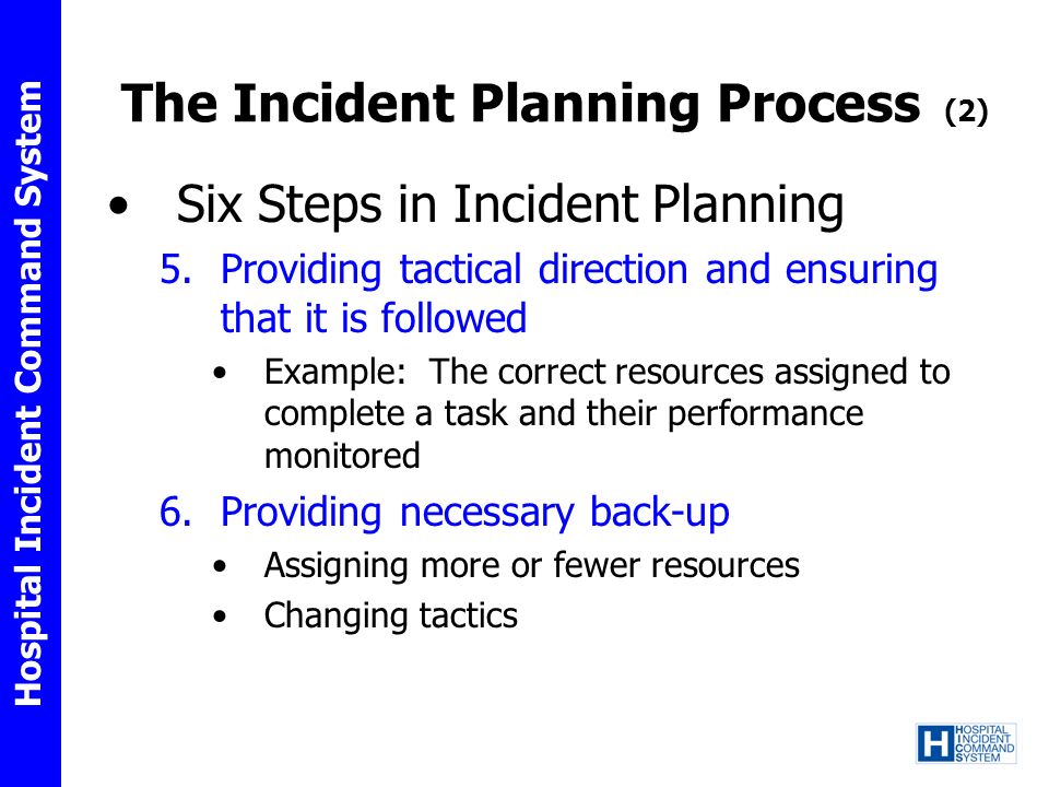 The Incident Planning Process (2)