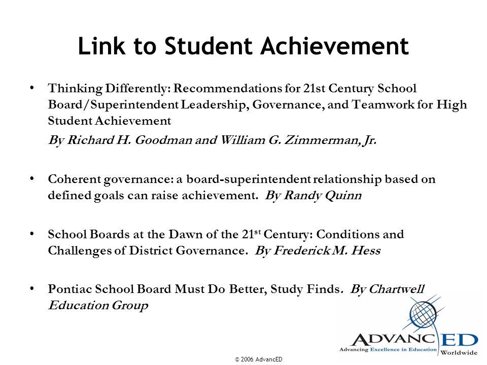 Link to Student Achievement