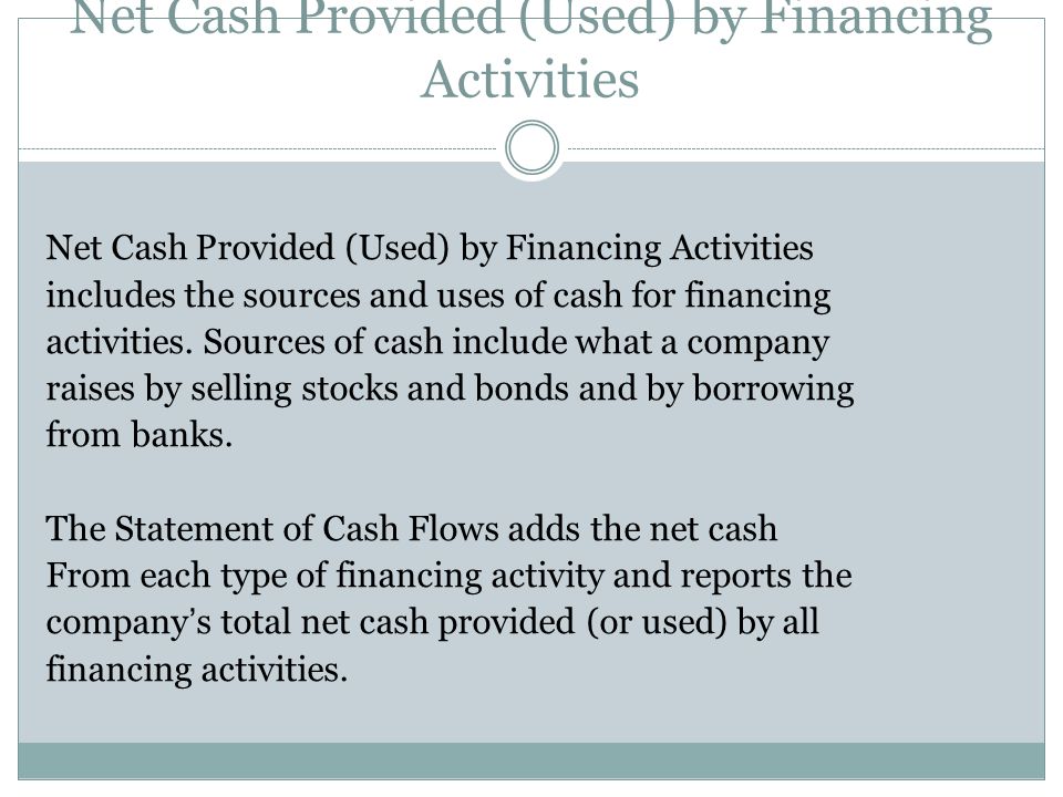 Net Cash Provided (Used) by Financing Activities