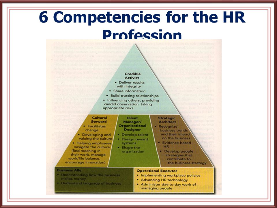 6 Competencies for the HR Profession