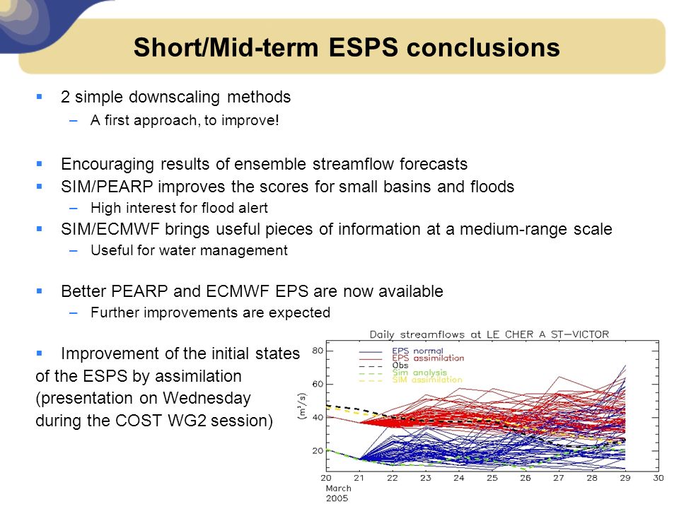 Short/Mid-term ESPS conclusions