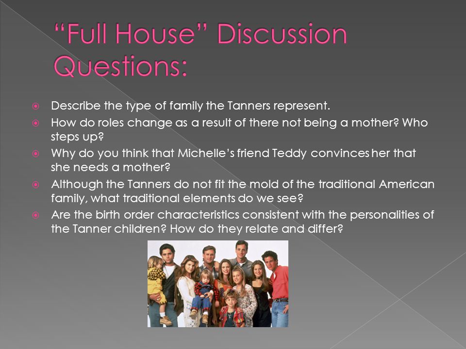 Full House Discussion Questions: