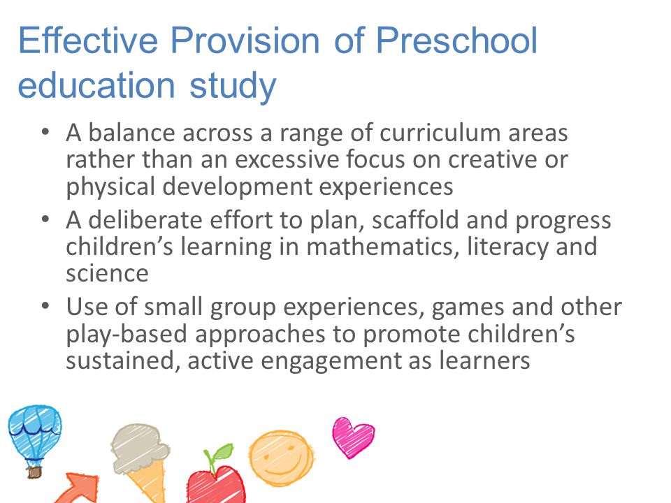Effective Provision of Preschool education study