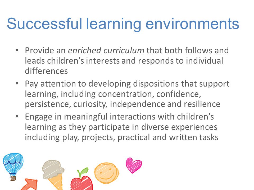 Successful learning environments