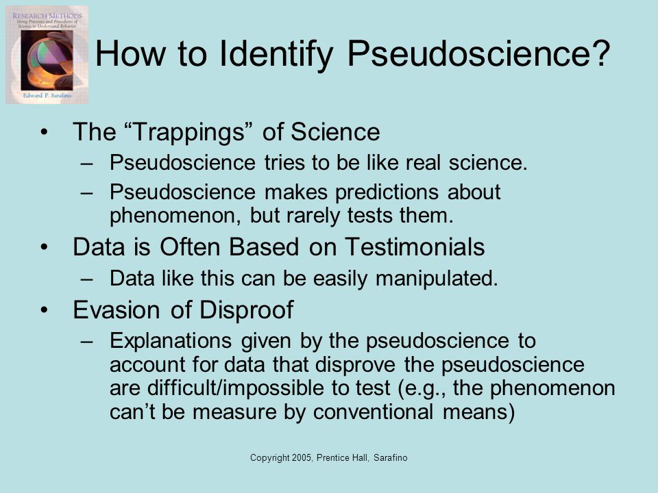 How to Identify Pseudoscience