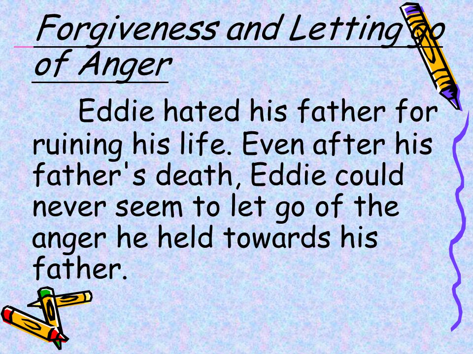Forgiveness and Letting go of Anger