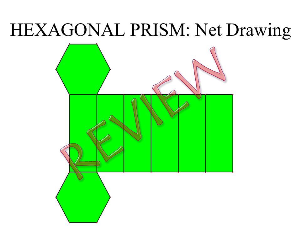 HEXAGONAL PRISM: Net Drawing