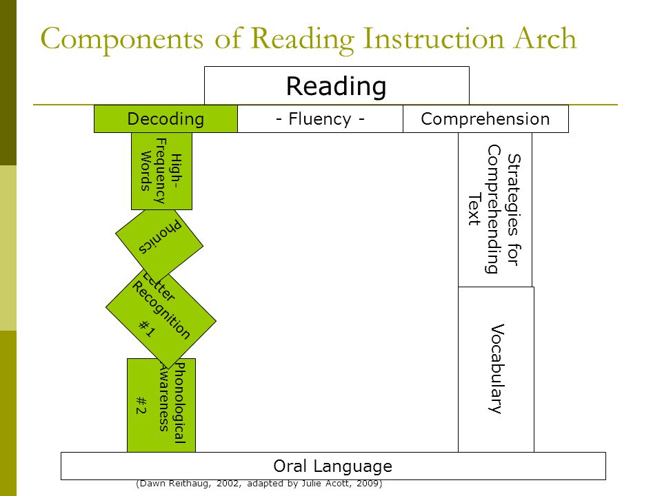 Components of Reading Instruction Arch