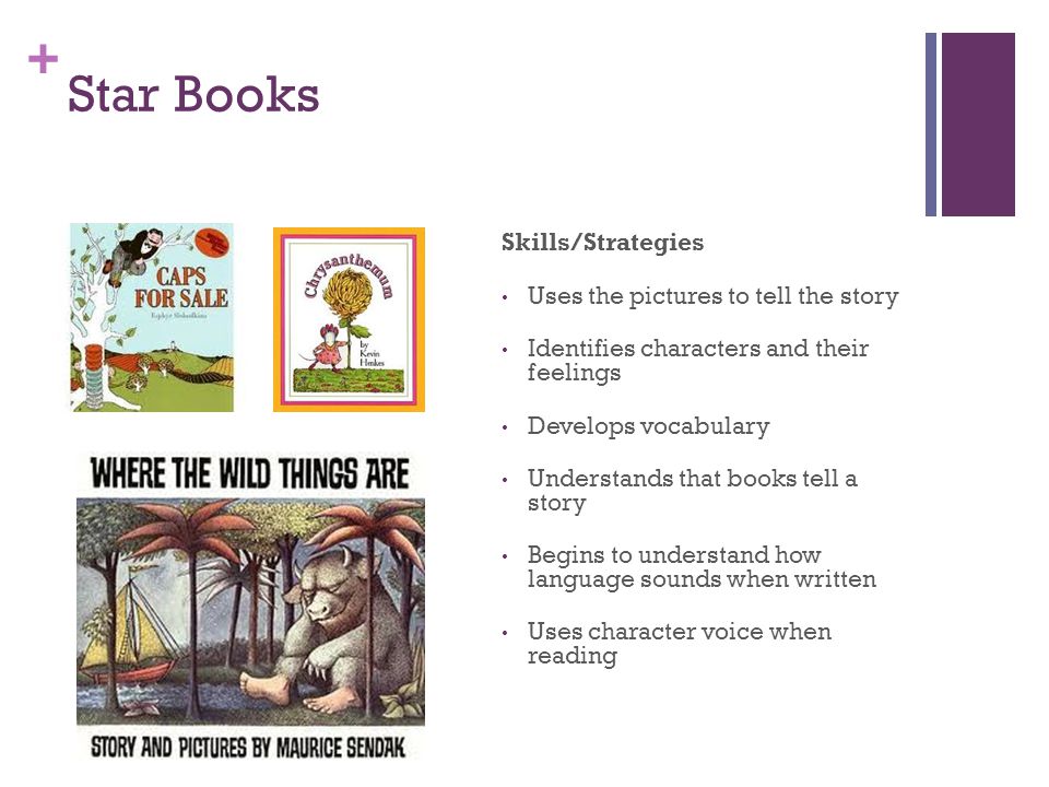 Star Books Skills/Strategies Uses the pictures to tell the story